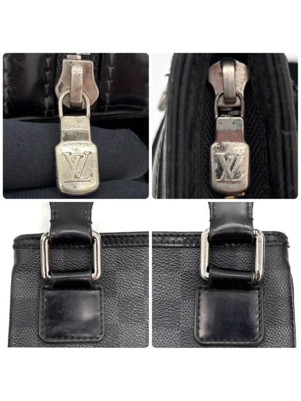 Louis Vuitton Damier Graphite Thomas Shoulder Bag Gray